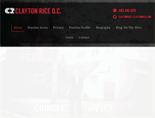 Tablet Screenshot of claytonrice.com